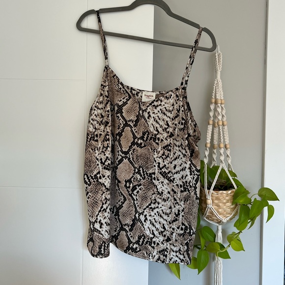 Hayden Snake Print Tank Top - 1X - Picture 1 of 6